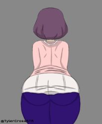 ass big_ass bob_cut hailey_anne_thomas huge_ass medium_breasts misora_inaho short_hair thick_thighs tylercrossrtr wide_hips yo-kai_watch yo-kai_watch_3 youkai_watch