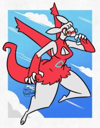 big_breasts breasts female latias nerdyreindeer pokemon pokemon_(species) tagme