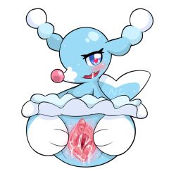 bodily_fluids brionne colanukl female generation_7_pokemon genital_fluids genitals humanoid nintendo pokémon_(species) pokemon pokemon_(species) pussy pussy_juice solo video_games