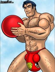 1male abs big_penis bulge chest_hair clark_kent dc dc_comics icemanblue male male_focus male_only muscular muscular_male superman superman_(series)