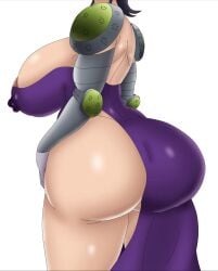 almost_naked ass ass_focus big_ass big_breasts big_butt black_hair breasts chimeraindura dat_ass fat_ass huge_ass huge_breasts merlin_(nanatsu_no_taizai) nanatsu_no_taizai nanatsu_no_taizai_hikari_to_yami_no_grand_cross nipple_slip nipples short_hair tagme venus_body