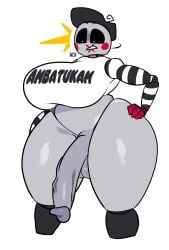 1futa ambatukam ambatunat balls behemaid big_breasts big_penis bottom_heavy bottomless breasts clothed clothing five_nights_at_freddy's five_nights_at_freddy's_2 futa_only futanari huge_breasts huge_cock humanoid humanoid_penis long_legs mime mime_toy_chica partially_clothed penis shirt solo solo_futa standing surprised thick_thighs toy_chica_(fnaf) white_background wide_hips yeehawt0wn