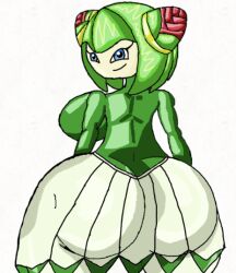 ass ass_in_dress big_ass big_breasts big_butt blue_eyes clothed clothing cosmo_the_seedrian dress green_hair huge_ass huge_breasts huge_butt skirt smiling smiling_at_viewer sonic_(series) sonic_the_hedgehog_(series) sonic_x tight_clothes tight_clothing tight_dress tight_skirt