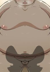 2022 absurd_res anthro balls belly big_belly blush bodily_fluids duo erection fat fat_belly genital_fluids genitals hi_res kemono male mammal micropenis moobs morbidly_obese morbidly_obese_male mouse murid murine namabito navel nipples obese obese_male overweight overweight_male penis precum rodent small_penis solo_focus sweat