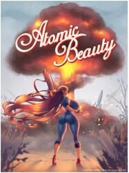 1girls 2022 amazon ass big_ass breasts color explosion fallout fallout_4 female female_only goes_hard huge_breasts long_hair looking_at_viewer looking_back n647 nuke poster solo text thick_thighs vault_dweller vault_girl vault_suit wide_hips