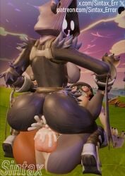 3d amazon_position anthro balls balls_deep ballsack big_ass big_breasts big_penis breasts breasts_out cum cum_in_pussy cum_inside female_on_top female_penetrated fortnite fortnite:_battle_royale furry furry_only futa_on_female futa_with_female futanari huge_balls leaking leaking_cum meowskulls nipples raven_team_leader riding sex tits_out vagina vaginal_penetration vaginal_sex