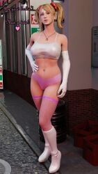 3d alley alleyway arm_gloves blender blender_(software) blonde_hair boots caption dialogue dustedfountain english_text female female_focus female_only fishnet_legwear fishnet_stockings fishnets gloves hand_on_hip hooker juliet_starling lollipop_chainsaw long_gloves looking_at_viewer open_mouth outdoors panties pink_stockings propositioning prostitute prostitution public sex_worker skimpy_clothes standing stockings street thighhighs twintails whore