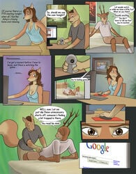 adonis anthro awkward_situation canine cervine comic deer furry gay google imminent_incest male no_humans reindeer tenting webcam