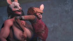 3d all_the_way_through big_dick big_penis blowjob cumshot dead_by_daylight deepthroat futa_on_female futanari impalement meg_thomas rape red_hair sfm straight tagme the_huntress_(dead_by_daylight) throat_fuck twintails video