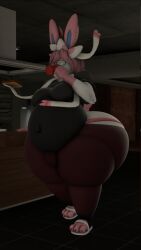 big_ass big_breasts breasts bubble_butt busty_boy eeveelution huge_ass huge_breasts kingofthekabuto pokemon pokemon_(species) queenofthekabuto sylveon thick_thighs wide_hips