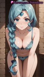 1girls ai_generated anime anime_style aqua_bra aqua_eyes aqua_hair aqua_panties bangs bare_arms bare_shoulders blue_bra blue_eyes blue_hair blue_panties blush bow bow_bra bow_panties bra braid braided_ponytail breasts bust busty circlet cleavage closed_mouth collarbone cowboy_shot female female_focus female_only forehead_jewel green_bra green_panties hair_over_shoulder hair_ribbon indoors lace-trimmed_bra lace-trimmed_panties lace_trim leaning_forward long_hair looking_at_viewer medium_breasts natsuyoru navel non-asian panties pantsu parted_bangs ribbon single_braid smile solo solo_female standing stomach tate_no_yuusha_no_nariagari the_rising_of_the_shield_hero therese_alexanderite thigh_gap thighs underwear underwear_only very_long_hair voluptuous voluptuous_female