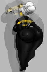 ass ass_bigger_than_head ass_cleavage ass_crack ass_focus ass_too_big ass_visible_through_thighs bee big_breasts bottom_heavy breasts butt_crack butt_focus dialogue female grabbing_ass grabbing_from_behind heavy_ass huge_ass huge_butt huge_thighs hyper_ass hyper_butt hyper_thighs magmarl massive_ass massive_butt massive_thighs queen_bee queen_bee_(grow_a_garden) speed_lines stinger thick thick_ass thick_butt thick_hips thick_legs thick_thighs thighs thighs_bigger_than_head thighs_bigger_than_torso too_heavy white_hair wing