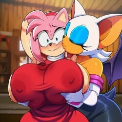 amy rose from sonic (series) by mongrealai