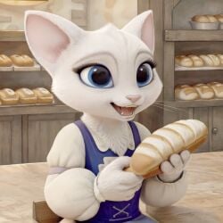 absurd_res ai_generated blue_eyes dreamworks dulcinea extremely_high_resolution highres huge_eyes netflix safe sfw shrek_(series) the_adventures_of_puss_in_boots unknown_artist white_fur