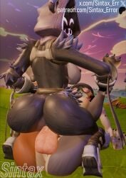 3d amazon_position anthro balls balls_deep ballsack big_ass big_breasts big_penis breasts breasts_out female_on_top female_penetrated fortnite fortnite:_battle_royale furry furry_only futa_on_female futa_with_female futanari huge_balls meowscles_(fortnite) nipples raven_team_leader riding sex tits_out vagina vaginal_penetration vaginal_sex