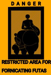 2futas ass big_ass big_breasts big_penis black_body breasts bropizzaxd english english_text faceless faceless_futanari futa_only futanari orange_background penis self_upload simple_art simple_background text warning_sign warning_sign_person