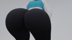 1girls 3d 3d_(artwork) 3d_animation animated ass_shake big_ass bimbo black_yoga_pants bottom_heavy child_bearing_hips clothed_female dominant_female domination duplicate faceless_female fat_ass female female_only goddess hypnotic kishi leggings no_sound pov powerless repost round_ass shorter_than_one_minute smaller_male solo teasing_viewer thick_ass tights twerking video voluptuous wii_fit wii_fit_trainer wii_fit_trainer_(female)