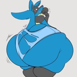 big_ass bubble_butt huge_ass lucario pokemon pokemon_(species) tagme terito_out