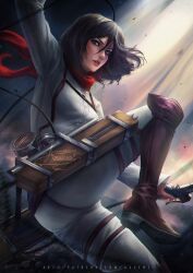 mikasa ackerman from attack on titan by axsens
