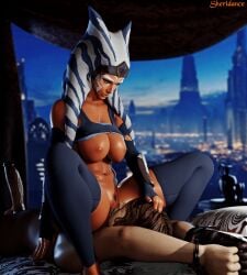 1boy 1boy1girl 1girls 3d aged_up ahsoka_tano alien alien_girl alien_humanoid anakin_skywalker bed big_ass big_breasts bondage cheating cheating_husband cityscape coruscant cunnilingus curvaceous curvy facesitting female_on_top femdom hairy_pussy hand_on_another's_head handcuffs hands_above_head head_grab holding_object l large_ass large_breasts licking lying male/female malesub night older on_back on_bed oral orange_body orange_skin pubic_hair questionable_consent self_upload sheridance side_view star_wars star_wars_rebels stockings straight submissive thick_thighs thighs time_travel togruta top_lift wide_hips