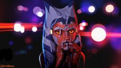 1girls 3d absurd_res ahsoka_tano ahsoka_tano_(imperial) airress3d_(3d-modeller) bedroom_eyes clone_wars corruption cum cum_in_mouth cum_on_face dark_side facial female hi_res highres orange_eyes self_upload sheridance star_wars the_clone_wars:_season_seven togruta yellow_eyes