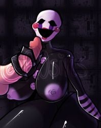 animatronic big_breasts big_thighs classic_fnaf_2_marionette classic_fnaf_2_puppet creepy dark_background female five_nights_at_freddy's five_nights_at_freddy's_2 fnaf grabbing_penis handjob haunted inanimate long_fingers looking_at_viewer marionette_(fnaf) music_box nipples original_fnaf_2_marionette original_fnaf_2_puppet possessed puppet_(fnaf) r0sins robot scottgames ultimate_custom_night