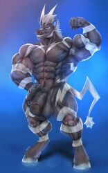 abs biceps furry huge_balls huge_cock male male_focus male_only muscle muscles muscular muscular_arms muscular_ass muscular_back muscular_legs muscular_male muscular_thighs nipples pecs pokemon pokemon_(species) veins veiny_penis wintech3112 zebstrika