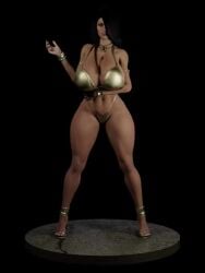 3d animated beauty_mark big_ass big_breasts bikini dark-skinned_female dark_skin egyptian farah female high_heels huge_breasts large_ass legend_of_queen_opala long_hair milf mp4 no_sound slender_waist snoopz thick_thighs turntable_(animation) video wide_hips