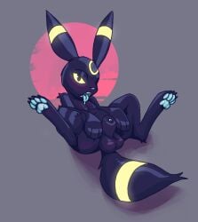 animal_genitalia canid canine eeveelution feral fur generation_2_pokemon genitals lag_(artist) male mammal nintendo paws penis pokemon pokemon_(species) solo tongue umbreon