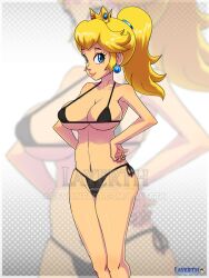 princess peach from mario (series) by layerth