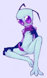 alien alien_genitalia alien_only cuntboy cuntboy_sans_balls herm hermaphrodite intersex invader_zim male maleherm multi_genitalia mushy_mess penis pussy slit white_background zim