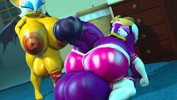 2futas 3d 3d_(artwork) 3d_model angry ass boob_window breasts clothed excessive_size futa_only futanari hands_on_hips huge_balls huge_breasts huge_cock hyper hyper_balls hyper_bimbo hyper_breasts hyper_genitalia hyper_penis looking_at_another mobian mobian_(species) mobian_bat no_bra nude nude_female paizuri paizuri_under_clothes penis purple_skin rouge_the_bat sega self_paizuri sfm sideboob sitting sonic_(series) sonic_adventure_2 sonic_the_hedgehog_(series) source_filmmaker standing_up stolen_clothes tagme thighs veiny_penis wave_the_swallow xaliah yellow_skin