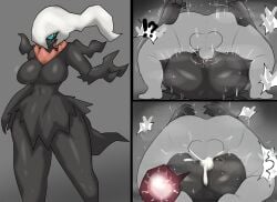 1boy 1girls ambiguous_consent anthro cum cum_in_pussy darkrai edit edited enigi09 female female_focus hi_res impregnation mating_press nintendo ovum pokemon pokemon_(species) pokemon_focus sex