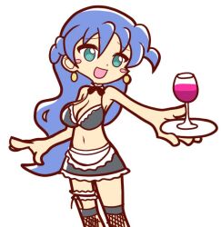 accurate_art_style artstyle_imitation furii_(artist) madou_monogatari maid_outfit puyo_puyo puyo_puyo_artstyle rulue style_parody white_background