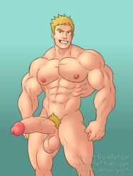 balls beefy big_balls big_penis boner cocky daddy erection headingsouth heavy_balls macho_j male male_only manly muscles nude penis pokemon solo solo_male tough_guy