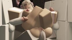 1girls 3boys 3d ass balls ballsack big_breasts big_penis blush bottomless breasts_out carrying cat_ears cheating erection female female_focus foursome gangbang glasses grabbing_ass grabbing_penis headphones jerking male nipples ntr penis pinkishpinkas roblox roblox_avatar robloxian roxa_(roxapox) scrotum smooth_penis testicles tongue tongue_out veiny_penis white_skin