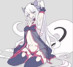 curvy female female_focus female_only humanoid lizard lizard_girl nintendo pokémon_(species) pokemon pokemon_(species) pokemorph salazzle salzzle_hybrid seductive shikkoku_neko shiny_pokemon shiny_salazzle tail thicthighs