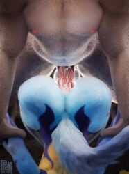 3d absurd_res anal anal_sex animal_genitalia animal_penis balls blue_body blue_fur bodily_fluids canid canine canine_penis canis claws cum cum_in_ass cum_inside cum_on_penis fluffy fluffy_tail from_behind_position fur genital_fluids genitals grey_body grey_fur hand_holding hi_res lucario male male/male male_penetrated male_penetrating male_penetrating_male mammal multicolored_body multicolored_fur navel nintendo nipples original_character penetration penis picti pink_nipples pokemon pokemon_(species) sex spikes tagme toe_claws two_tone_body two_tone_fur video_games wolf yellow_body yellow_eyes yellow_fur