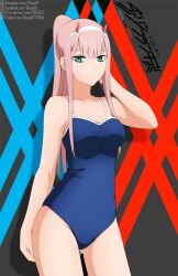 1girls big_breasts breasts darling_in_the_franxx shugo19 solo zero_two_(darling_in_the_franxx)