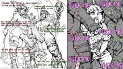 alexstrasza demimond23 dreadlord_jaina heroes_of_the_storm horsecock huge_breasts jaina_proudmoore nipple_piercing orphea sketch text world_of_warcraft