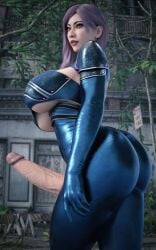 1futa 3d big_ass big_penis blue_bodysuit bodysuit cake female_focus female_only futa_only futanari huge_ass huge_breasts huge_cock like_a_dragon_(series) massive_ass massive_butt pink_hair ryuu_ga_gotoku seong-hui stevencarson tight_clothing underboob yakuza_(series)