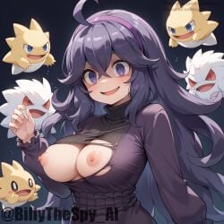 ai_generated billythespy clothed hex_maniac pokemon purple_hair