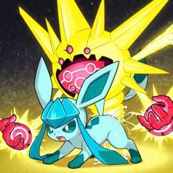 ai_generated cum_in_pussy electric glaceon pokemon pokemon_(species) regieleki