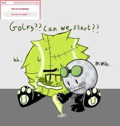 golf ball (bfdi) from battle for dream island by xxfr4ctur3dxx