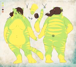 anthro female ivybeth model_sheet nude obese ovy