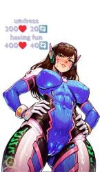 1girls abs ai_generated aipornarts big_breasts blizzard_entertainment blush brown_eyes brown_hair clothed clothing color d.va female female_focus female_only fit_female hi_res large_breasts light-skinned_female light_skin long_hair looking_at_viewer muscles muscular muscular_female overwatch solo solo_female tagme thick_thighs