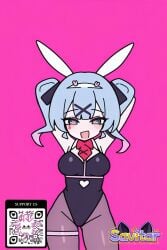 :d ai_generated animal_ears armpits arms_behind_head arms_up bangs black_leotard black_ribbon blue_eyes blue_hair blush bow bowtie breasts bunny_ears bunnysuit clothing clothing_cutout detached_collar fake_animal_ears female female gradient_hair hair_ornament hairclip hatsune_miku heart heart-shaped_pupils heart_cutout highleg legwear leotard littlehentai long_hair looking_at_viewer medium_breasts multicolored_hair necktie neckwear open-mouth_smile open_mouth pantyhose pink_hair playboy_bunny ribbon savitar savitar_(artist) smile solo strapless_leotard symbol-shaped_pupils thigh_strap tied_hair twintails virtual_youtuber vocaloid wrist_cuffs x_hair_ornament