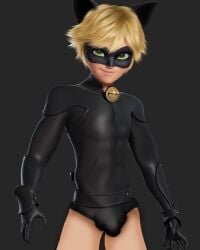 adrien_agreste bulge cat_noir miraculous_ladybug suit underwear