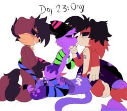 anthro anthro_on_anthro anthro_only black_sclera cat catnap critters_(poppy_playtime) domestic_cat eli_744_(artists) feline furry_only no_humans oc ocs poppy_playtime poppy_playtime_(chapter_3) purple_fur purple_skin sex skullnap_(pachi_rizuu) smiling_critters tagme white_pupils