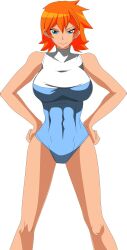 1girls aged_up alluring athletic_female bikini blue_eyes fallere825 female female_only fit_female grown_up kasumi_(pokemon) misty misty_(pokemon) misty_(pokemon_hgss) nintendo orange_hair pokemon pokemon_(anime) posing solo